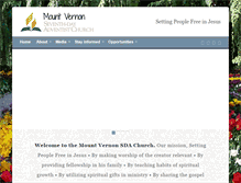 Tablet Screenshot of family.mountvernonsda.com